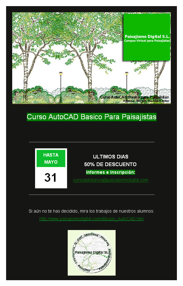 Curso Online AutoCAD Basico para Paisajistas