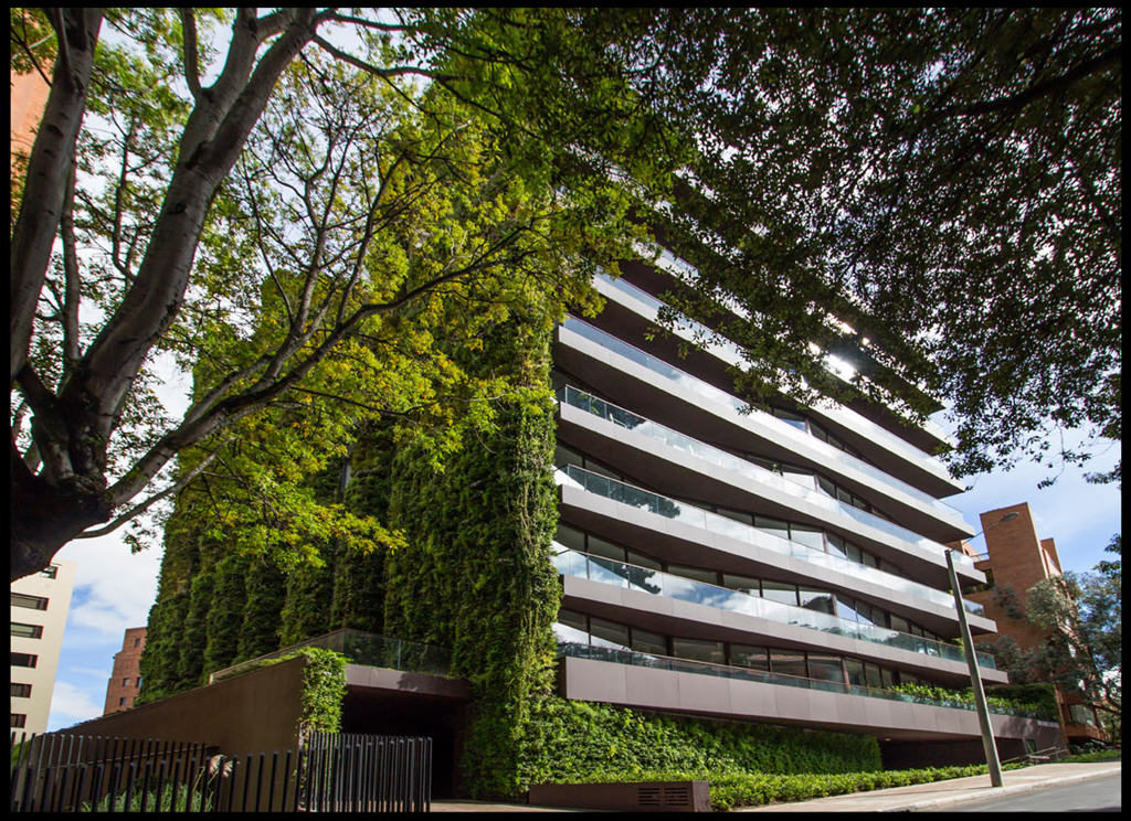 Jardines Verticales: Edificio Santolaia de Bogotá Jardines verticales