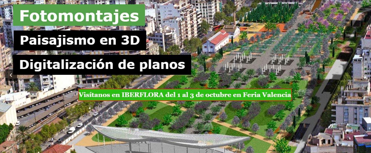Paisajismo Digital estará en Iberflora - Feria Valencia 1 servicios Paisajismo