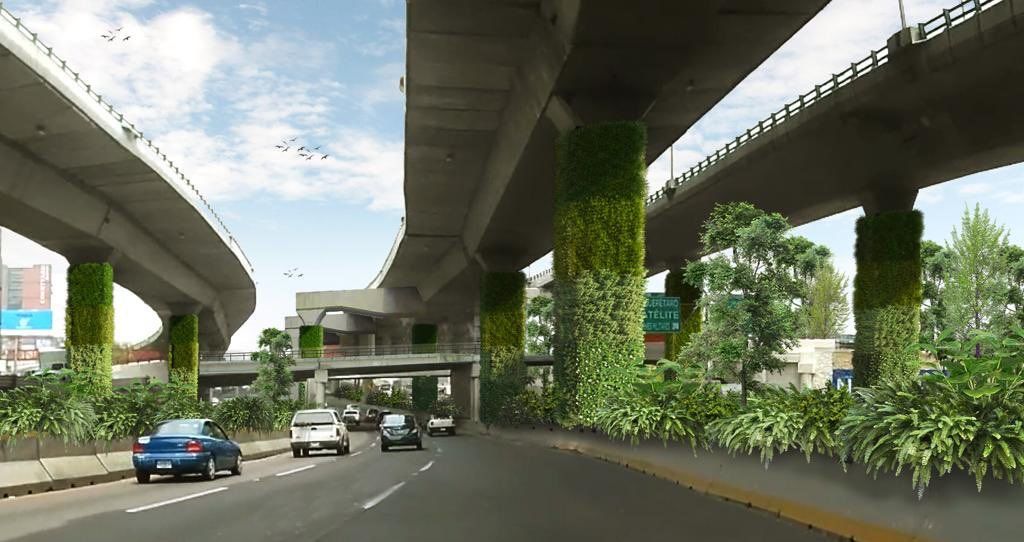 Vía Verde: Oxígeno para la CDMX con jardines verticales 2 Vía Verde: Oxígeno para la CDMX con jardines verticales
