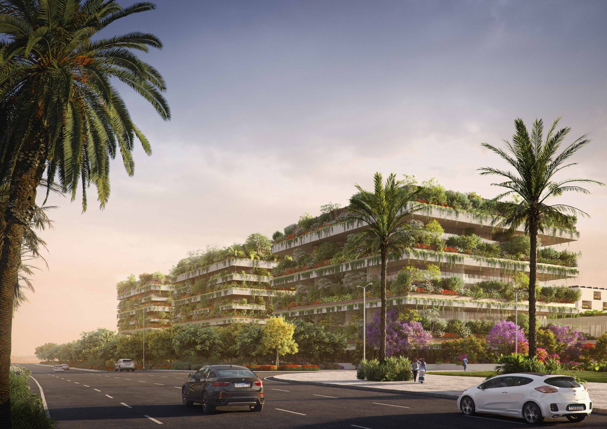 Jardines verticales en El Cairo, Egipto