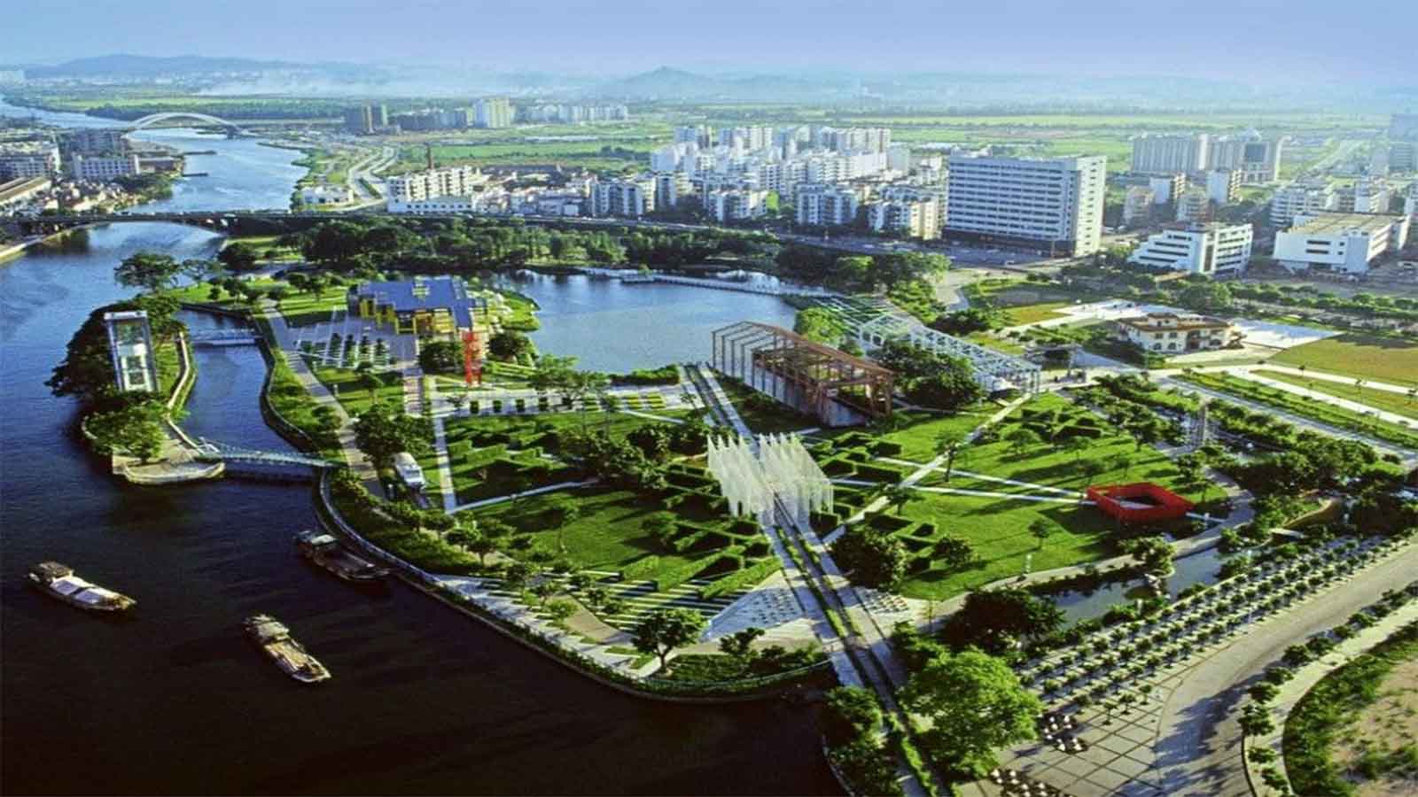 Zhongshan Shipyard Park de Kongjian Yu Zhongshan Shipyard Park