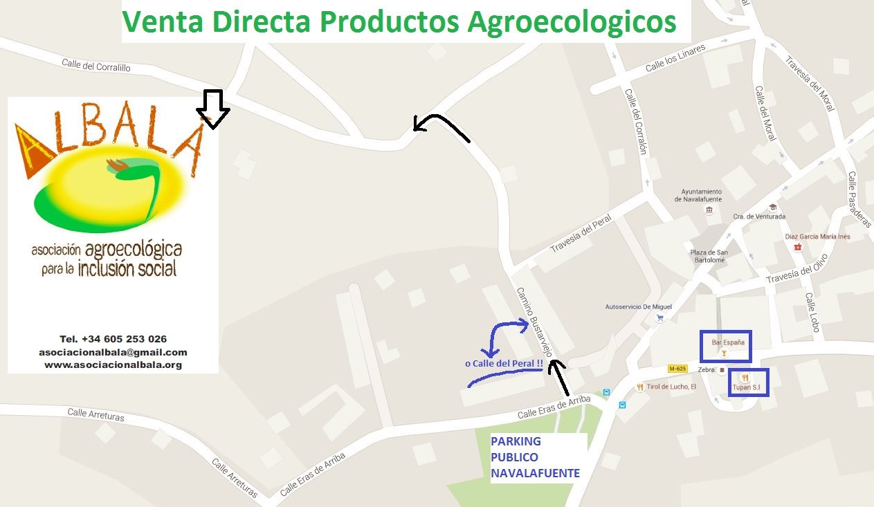 Mapa Asociación Agroecológica Albalá Mapa Asociación Agroecológica Albalá