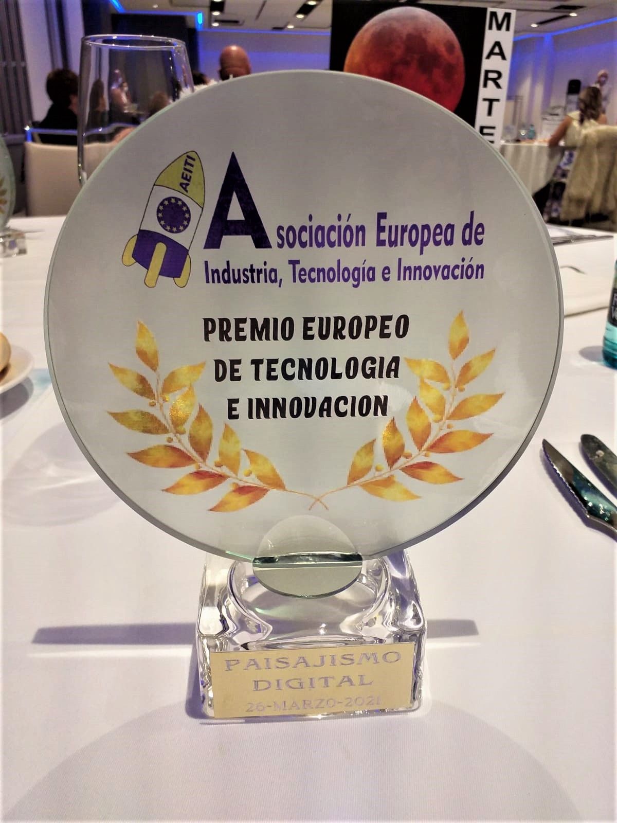 Premio Europeo a la Tecnología e Innovación - Paisajismo Digital Premio Europeo a la Tecnología e Innovación - Paisajismo Digital