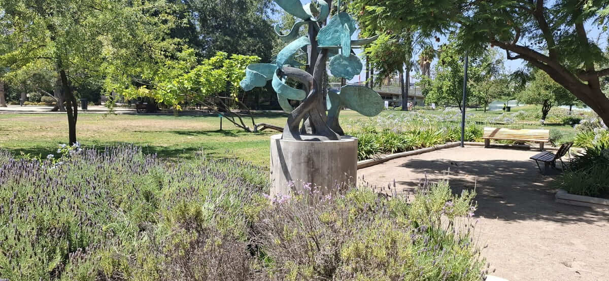 jardín silvestre en primavera