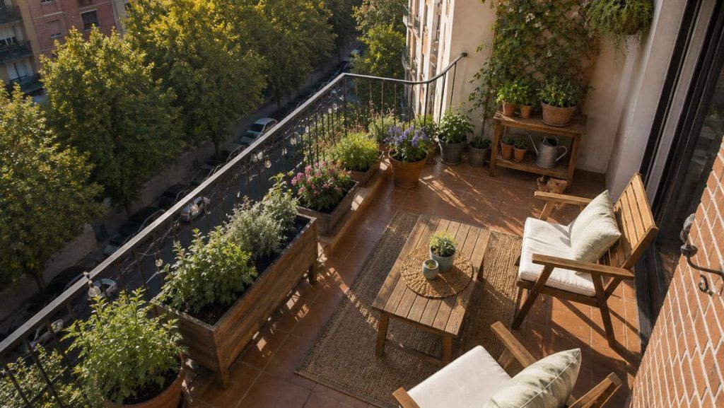 Diseño de jardines pequeños en terrazas urbanas
